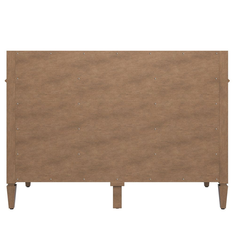 James Martin - Brittany 48" Single Vanity, Pecan w/ 3 CM Parisien Bleu Silestone Top - 655-V48-PCN-3PBL view 10