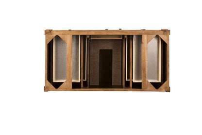 James Martin - Brittany 48" Single Vanity, Saddle Brown w/ 3 CM Carrara Marble Top - 650-V48-SBR-3CAR view 6