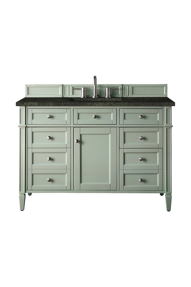 James Martin - Brittany 48" Single Vanity, Sage Green, w/ 3 CM Phantome Eclos Top - 650-V48-SGR-3PHT view 1