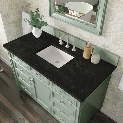 James Martin - Brittany 48" Single Vanity, Sage Green, w/ 3 CM Phantome Eclos Top - 650-V48-SGR-3PHT view 6