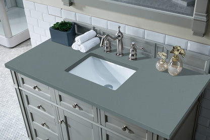 James Martin - Brittany 48" Single Vanity, Urban Gray w/ 3 CM Cala Blue Silestone Top - 650-V48-UGR-3CBL view 5