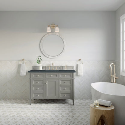 James Martin - Brittany 48" Single Vanity, Urban Gray w/ 3 CM Charcoal Soapstone Silestone Top - 650-V48-UGR-3CSP view 3