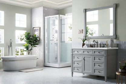 James Martin - Brittany 48" Single Vanity, Urban Gray w/ 3 CM Ethereal Noctis Silestone Top w/FreePower Wireless Charger - 650-V48-UGR-FENC view 5