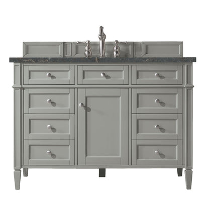 James Martin - Brittany 48" Single Vanity, Urban Gray w/ 3 CM Parisien Bleu Silestone Top - 650-V48-UGR-3PBL view 1