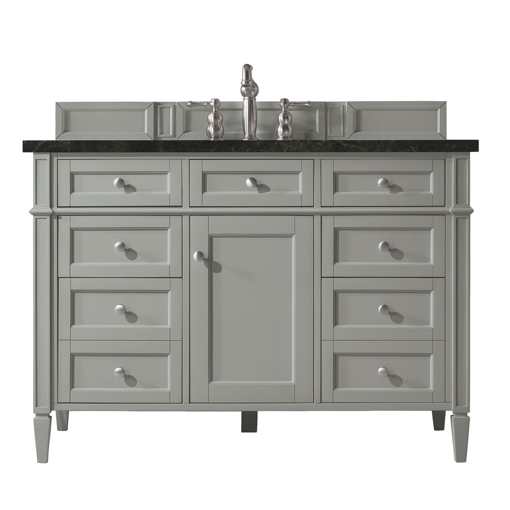 James Martin - Brittany 48" Single Vanity, Urban Gray, w/ 3 CM Phantome Eclos Top - 650-V48-UGR-3PHT view 1