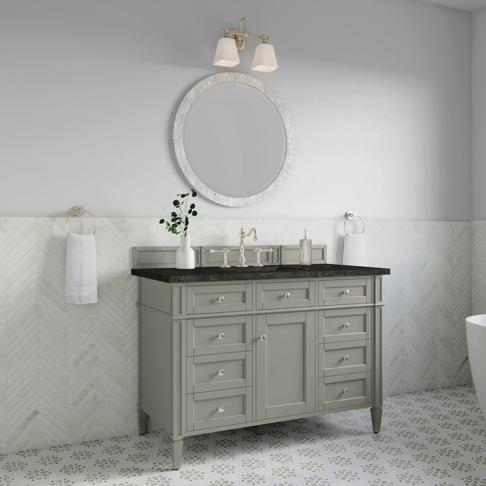 James Martin - Brittany 48" Single Vanity, Urban Gray, w/ 3 CM Phantome Eclos Top - 650-V48-UGR-3PHT view 4