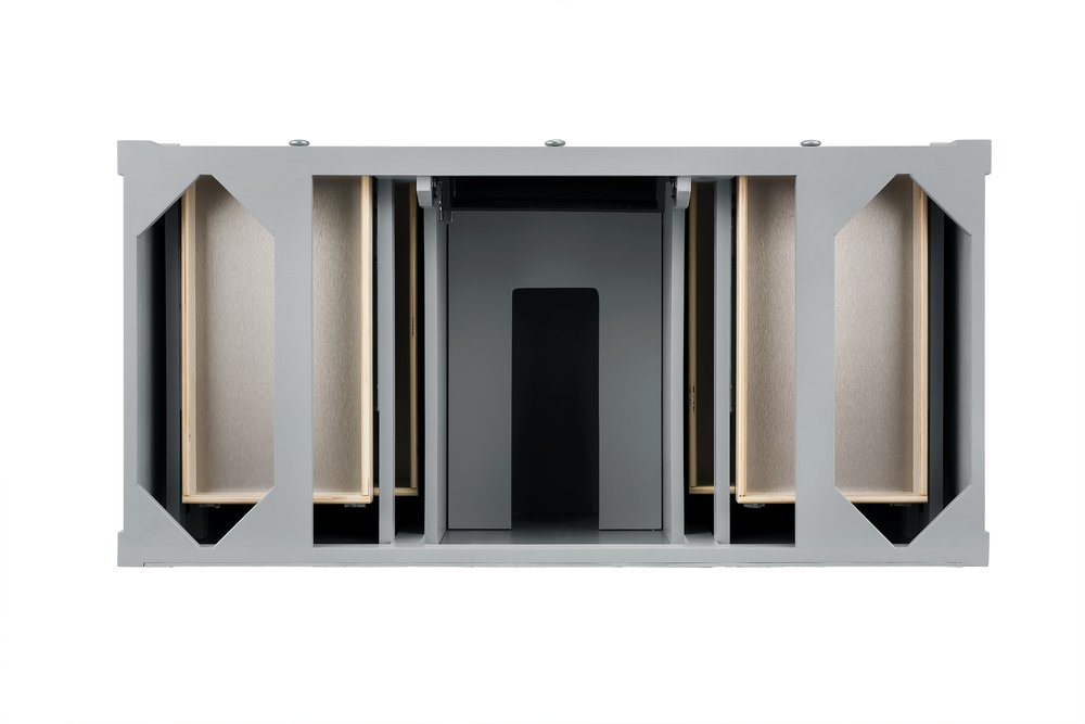 James Martin - Brittany 48" Single Vanity, Urban Gray, w/ 3 CM Phantome Eclos Top - 650-V48-UGR-3PHT view 5