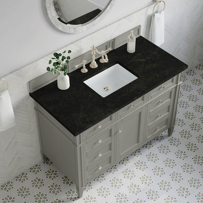 James Martin - Brittany 48" Single Vanity, Urban Gray, w/ 3 CM Phantome Eclos Top - 650-V48-UGR-3PHT view 6