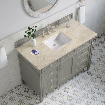 James Martin - Brittany 48" Single Vanity, Urban Gray, w/ 3 CM Tajnar Eclos Top w/FreePower Wireless Charger - 650-V48-UGR-FTJR view 6