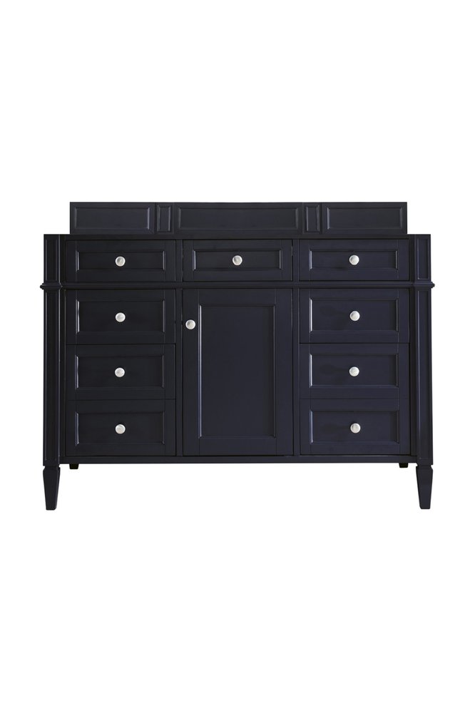 James Martin - Brittany 48" Single Vanity, Victory Blue w/ 3 CM Carrara Marble Top - 650-V48-VBL-3CAR view 2