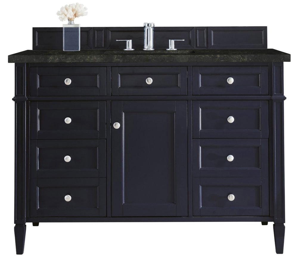 James Martin - Brittany 48" Single Vanity, Victory Blue, w/ 3 CM Phantome Eclos Top - 650-V48-VBL-3PHT view 1