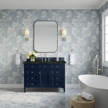 James Martin - Brittany 48" Single Vanity, Victory Blue, w/ 3 CM Phantome Eclos Top - 650-V48-VBL-3PHT view 3