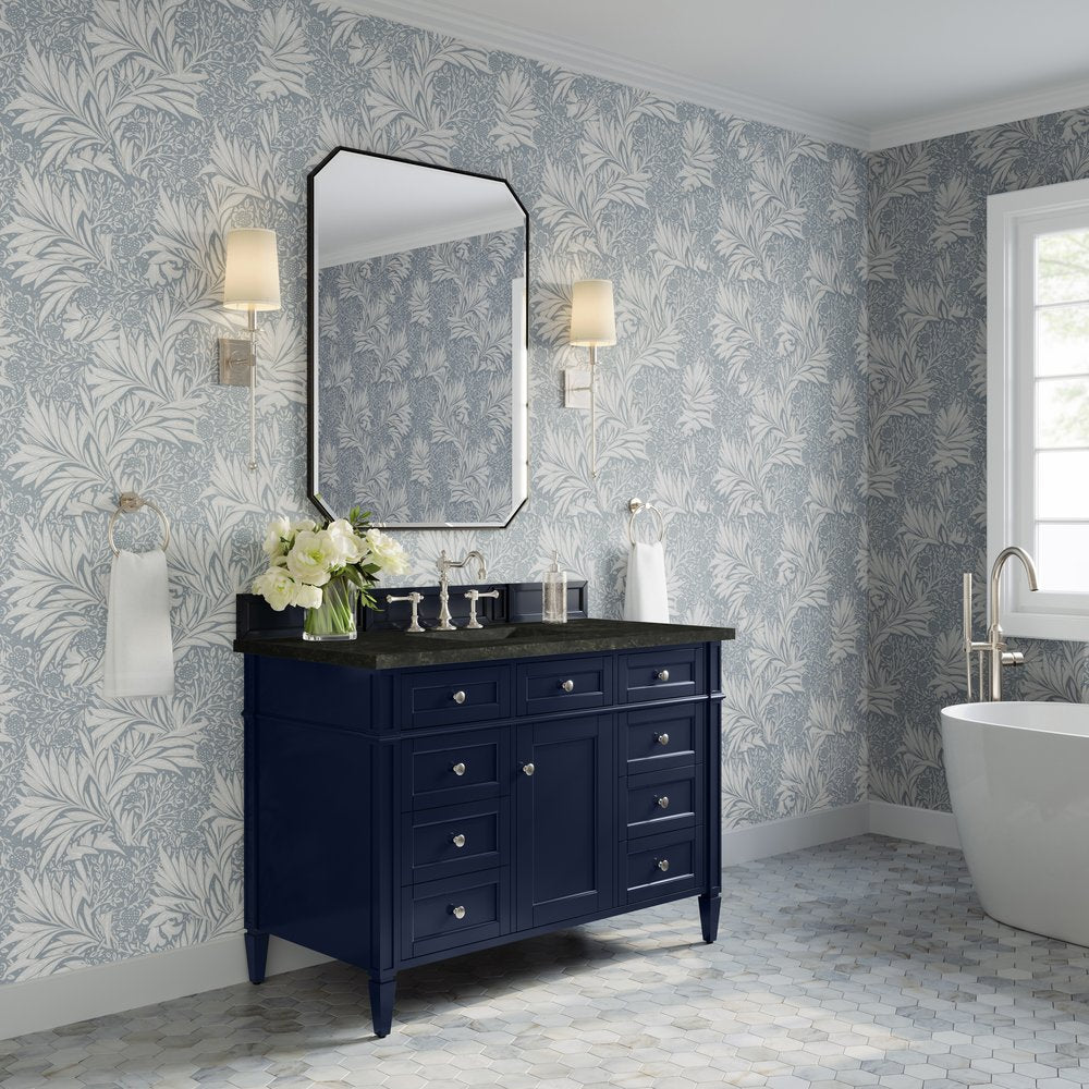 James Martin - Brittany 48" Single Vanity, Victory Blue, w/ 3 CM Phantome Eclos Top - 650-V48-VBL-3PHT view 4