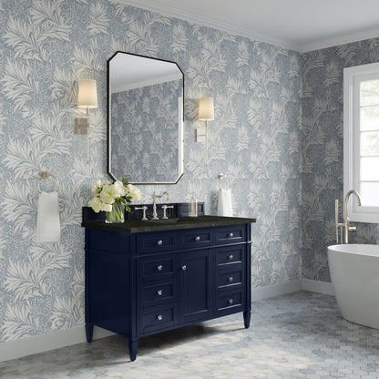 James Martin - Brittany 48" Single Vanity, Victory Blue, w/ 3 CM Phantome Eclos Top - 650-V48-VBL-3PHT view 4