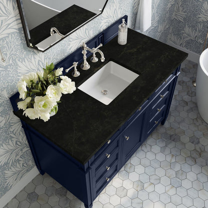 James Martin - Brittany 48" Single Vanity, Victory Blue, w/ 3 CM Phantome Eclos Top - 650-V48-VBL-3PHT view 6