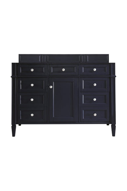 James Martin - Brittany 48" Single Vanity, Victory Blue w/ 3 CM White Zeus Silestone Top - 650-V48-VBL-3WZ view 2