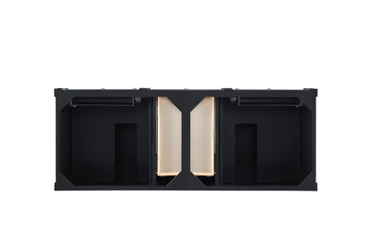 James Martin - Brittany 60" Double Vanity, Black Onyx w/ 3 CM Ethereal Noctis Silestone Top - 650-V60D-BKO-3ENC view 6