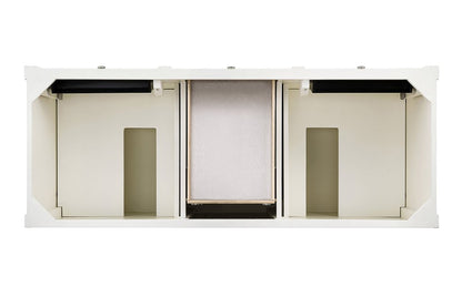 James Martin - Brittany 60" Double Vanity, Bright White Vanity w/ 3 CM White Zeus Silestone Top - 655-V60D-BW-3WZ view 5