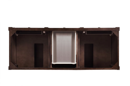 James Martin - Brittany 60" Double Vanity, Burnished Mahogany w/ 3 CM White Zeus Silestone Top - 650-V60D-BNM-3WZ view 6