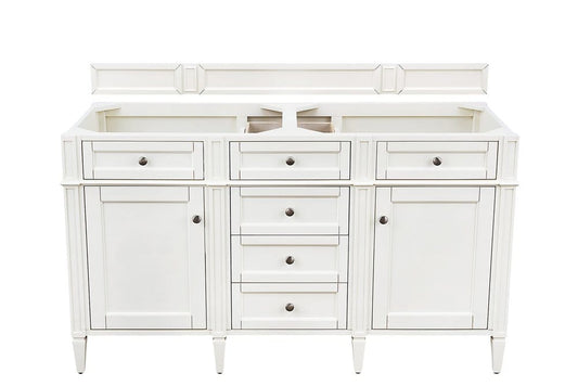 James Martin - Brittany 60" Double Vanity in Bright White - 655-V60D-M-BW view 1
