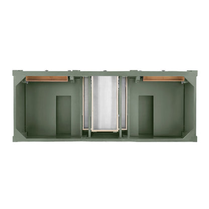 James Martin - Brittany 60" Double Vanity, Smokey Celadon w/ 3 CM White Zeus Top - 650-V60D-SC-3WZ view 5