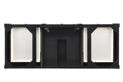 James Martin - Brittany 60" Single Vanity, Black Onyx w/ Single Hole 3 CM White Zeus Silestone Top & Backsplash - 650-V60S-BKO-1WZ view 4