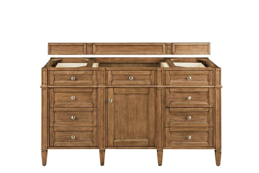 James Martin - Brittany 60" Single Vanity Cabinet, Saddle Brown - 650-V60S-M-SBR view 1