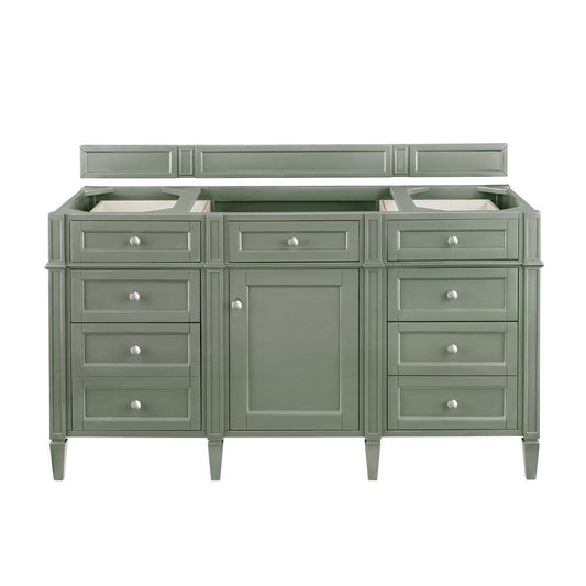 James Martin - Brittany 60" Single Vanity Cabinet, Smokey Celadon - 650-V60S-M-SC view 1