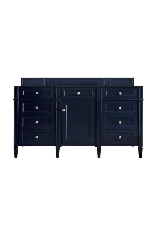 James Martin - Brittany 60" Single Vanity Cabinet, Victory Blue - 650-V60S-M-VBL view 1