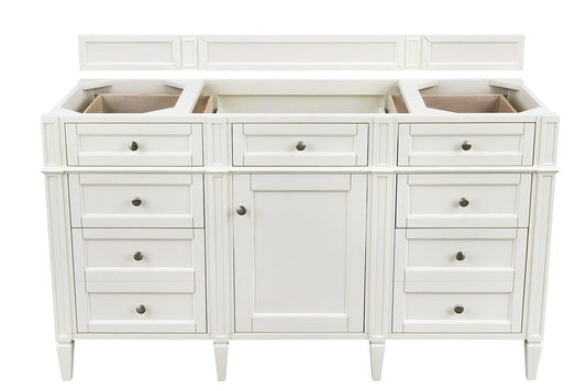 James Martin - Brittany 60" Single Vanity in Bright White - 655-V60S-M-BW view 1