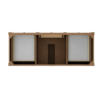 James Martin - Brittany 60" Single Vanity, Pecan w/ 3 CM Parisien Bleu Silestone Top - 655-V60S-PCN-3PBL view 6