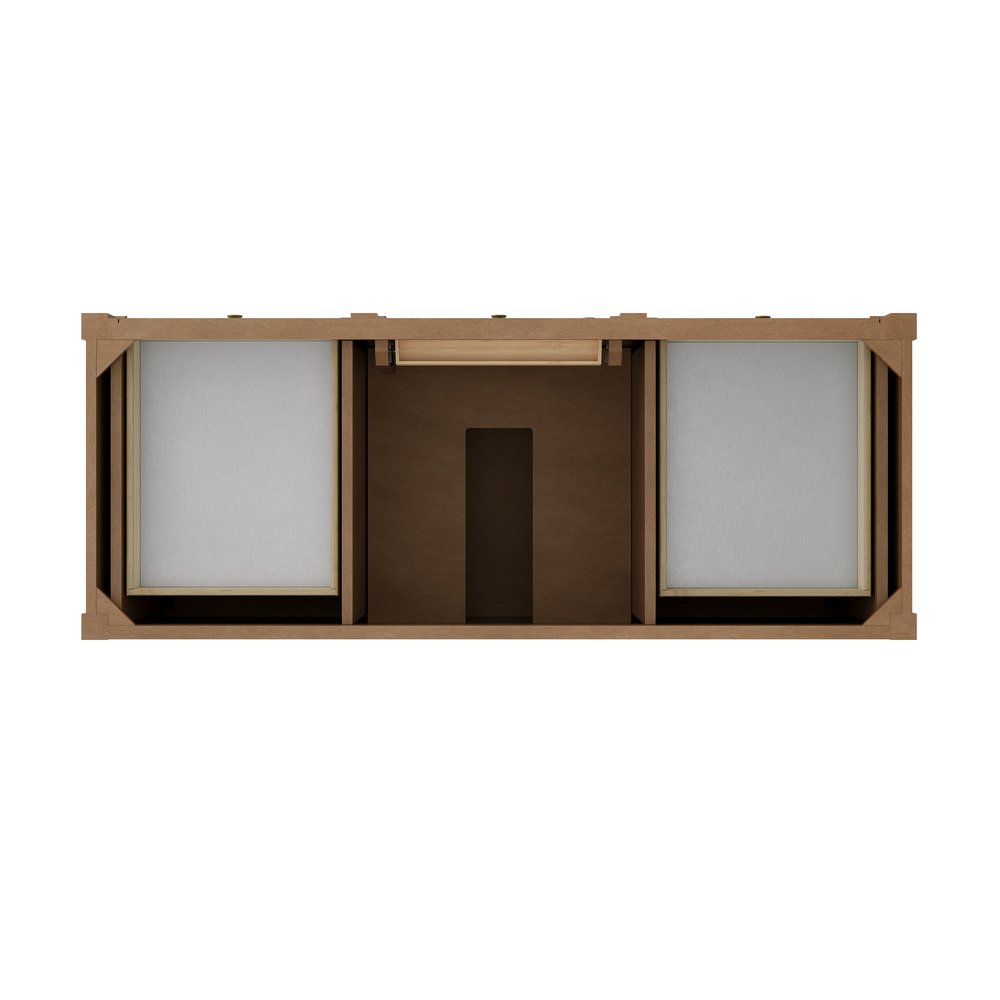 James Martin - Brittany 60" Single Vanity, Pecan w/ 3 CM Tajnar Eclos Top - 655-V60S-PCN-3TJR view 6