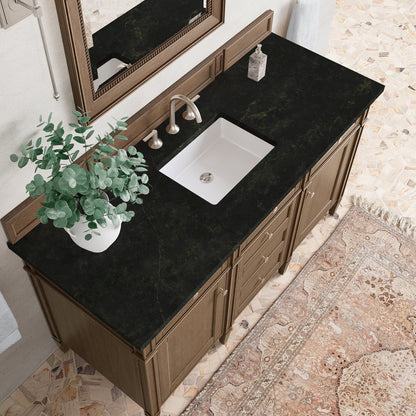 James Martin - Brittany 60" Single Vanity, Saddle Brown, w/ 3 CM Phantome Eclos Top - 650-V60S-SBR-3PHT view 6