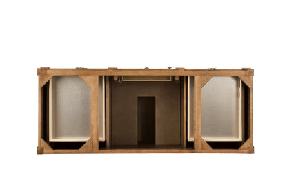 James Martin - Brittany 60" Single Vanity, Saddle Brown w/ 3 CM Victorian Silver Silestone Top - 650-V60S-SBR-3VSL view 6