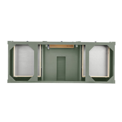 James Martin - Brittany 60" Single Vanity, Smokey Celadon, w/ 3 CM Phantome Eclos Top - 650-V60S-SC-3PHT view 5
