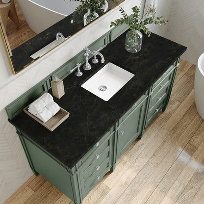 James Martin - Brittany 60" Single Vanity, Smokey Celadon, w/ 3 CM Phantome Eclos Top - 650-V60S-SC-3PHT view 6