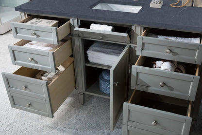 James Martin - Brittany 60" Single Vanity, Urban Gray w/ 3 CM Charcoal Soapstone Silestone Top - 650-V60S-UGR-3CSP view 5