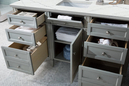 James Martin - Brittany 60" Single Vanity, Urban Gray w/ 3 CM Ethereal Noctis Silestone Top - 650-V60S-UGR-3ENC view 5