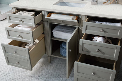 James Martin - Brittany 60" Single Vanity, Urban Gray w/ 3 CM Lime Delight Silestone Top - 650-V60S-UGR-3LDL view 5