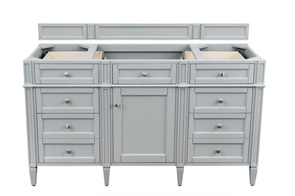 James Martin - Brittany 60" Single Vanity, Urban Gray, w/ 3 CM Phantome Eclos Top - 650-V60S-UGR-3PHT view 2