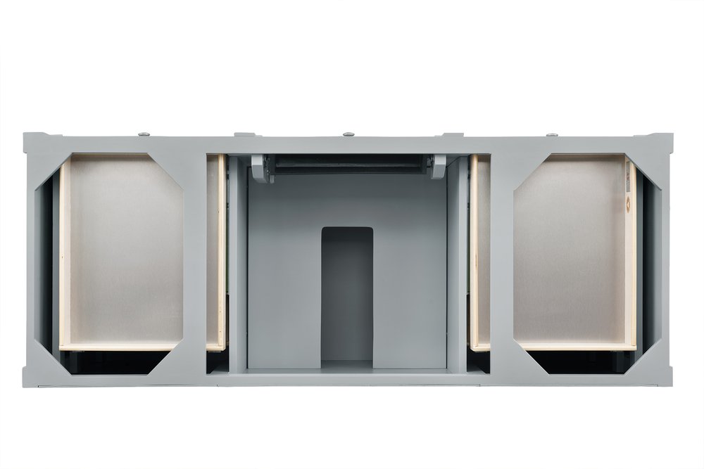 James Martin - Brittany 60" Single Vanity, Urban Gray, w/ 3 CM Phantome Eclos Top - 650-V60S-UGR-3PHT view 5