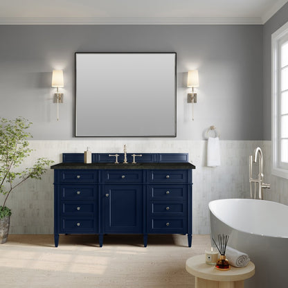 James Martin - Brittany 60" Single Vanity, Victory Blue, w/ 3 CM Phantome Eclos Top - 650-V60S-VBL-3PHT view 3