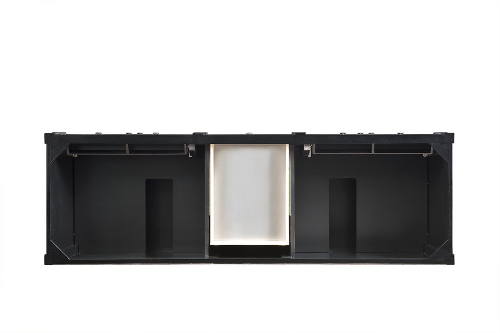 James Martin - Brittany 72" Double Vanity, Black Onyx w/ 3 CM Eternal Marfil Silestone Top - 650-V72-BKO-3EMR view 6