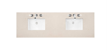 James Martin - Brittany 72" Double Vanity, Black Onyx w/ 3 CM Eternal Marfil Silestone Top - 650-V72-BKO-3EMR view 7