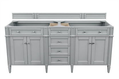 James Martin - Brittany 72" Double Vanity Cabinet, Urban Gray - 650-V72-M-UGR view 1