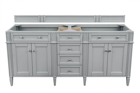 James Martin - Brittany 72" Double Vanity Cabinet, Urban Gray - 650-V72-M-UGR view 1