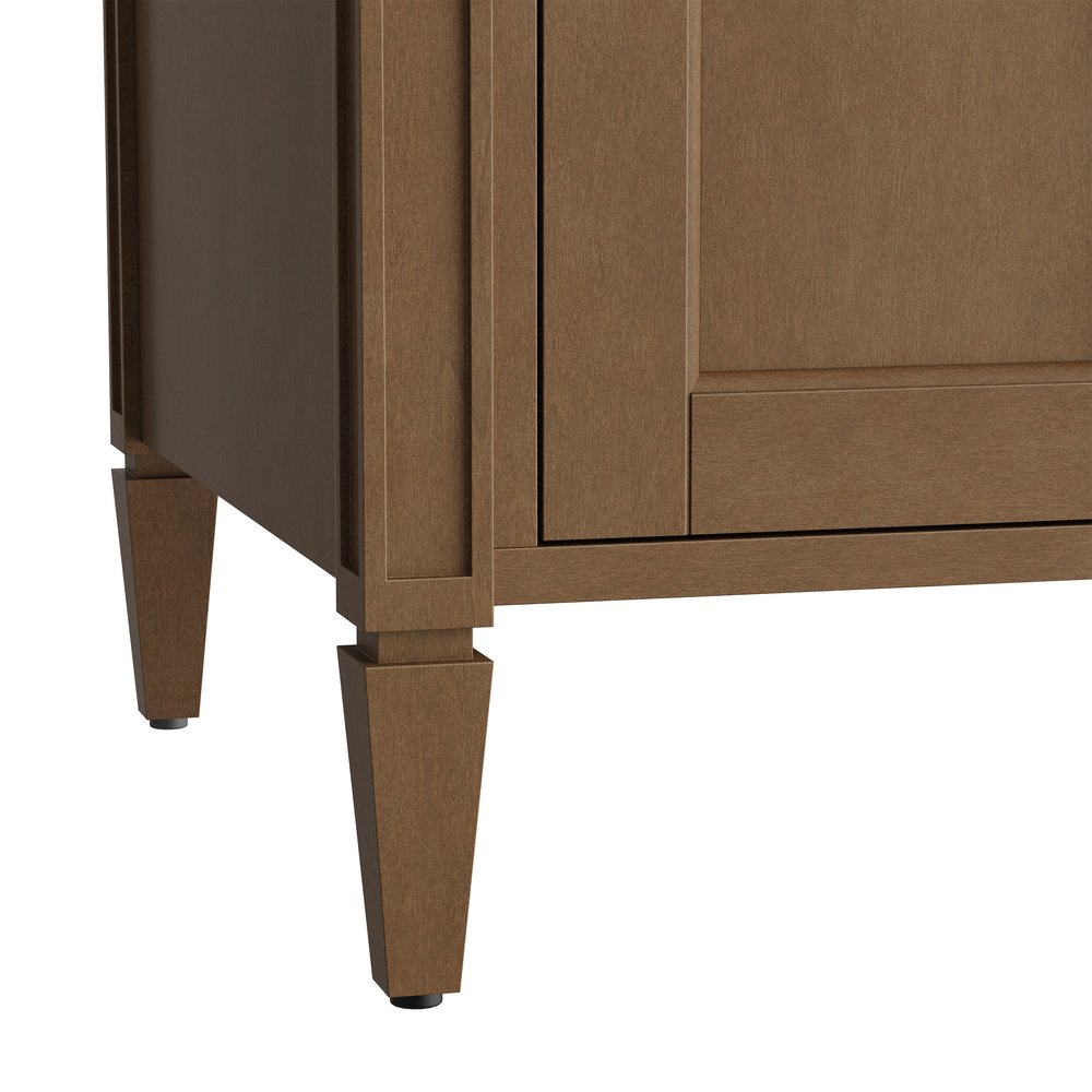 James Martin - Brittany 72" Double Vanity, Pecan w/ 3 CM Lime Delight Silestone Top - 655-V72-PCN-3LDL view 13
