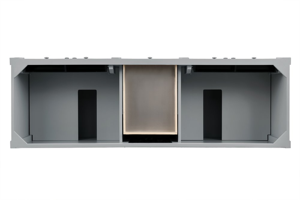James Martin - Brittany 72" Double Vanity, Urban Gray w/ 3 CM Lime Delight Silestone Top - 650-V72-UGR-3LDL view 6