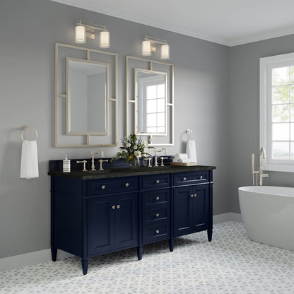 James Martin - Brittany 72" Double Vanity, Victory Blue, w/ 3 CM Phantome Eclos Top - 650-V72-VBL-3PHT view 4