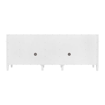 James Martin - Brittany 84" Double Vanity, Bright White w/ 3 CM White Zeus Top - 655-V84-BW-3WZ view 18